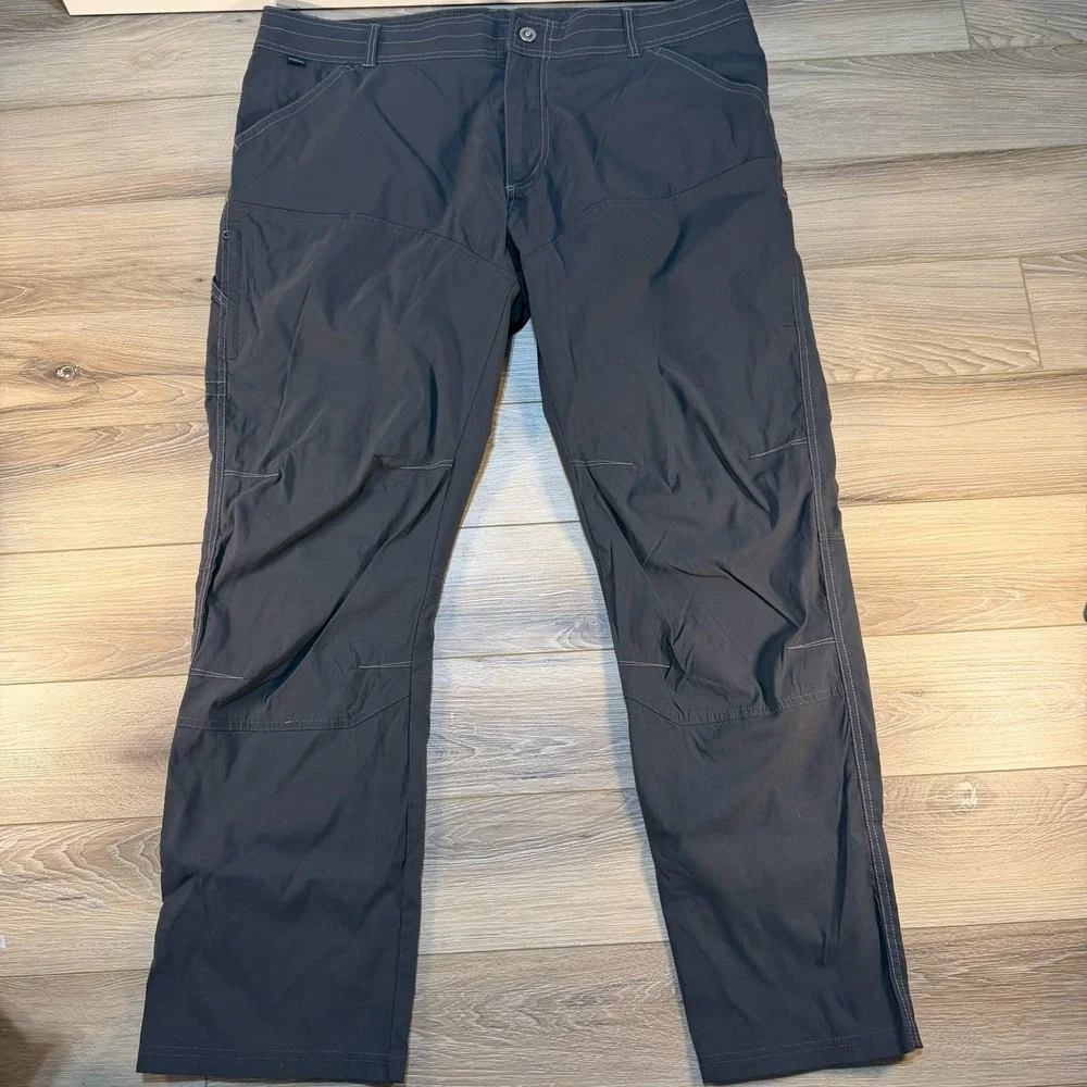 KUHL Renegade Pants Mens 42x32 Grey Hiking Cargo Technical Stretch Outdoor
